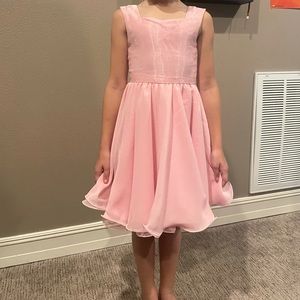 Pink custom cocktail dress
